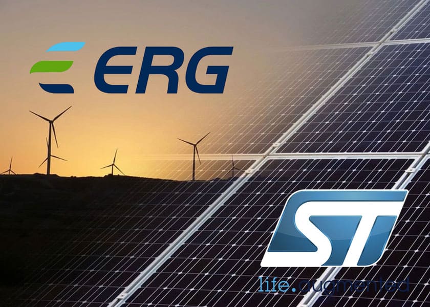 Accordo STMicroelectronics ERG su rinnovabili