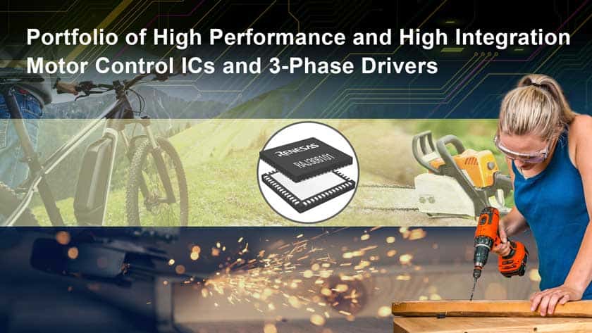 Renesas: nuovi IC driver per motori BLDC