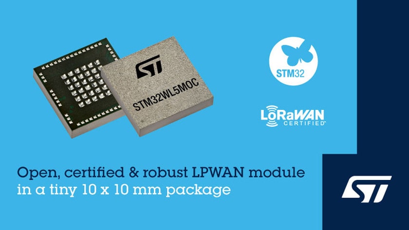 Modulo pre-certificato STMicroelectronics LoRaWAN