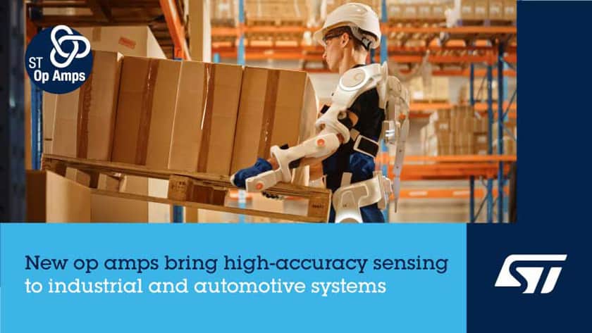 Amplificatori operazionali TSZ151 di STMicroelectronics