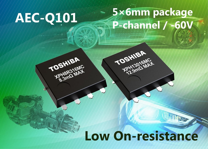 Toshiba introduce nuovi MOSFET a canale P 