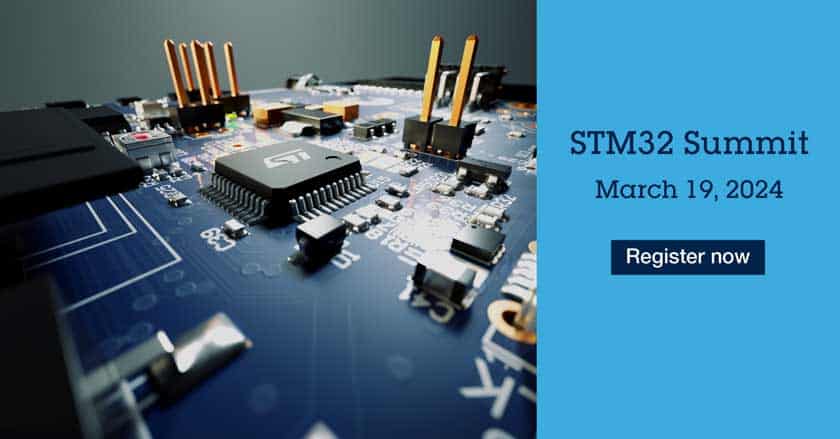 STM32 Summit: appuntamento il 19 marzo