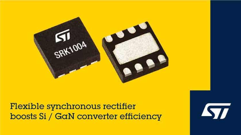 STMicroelectronics presenta il raddrizzatore SRK1004