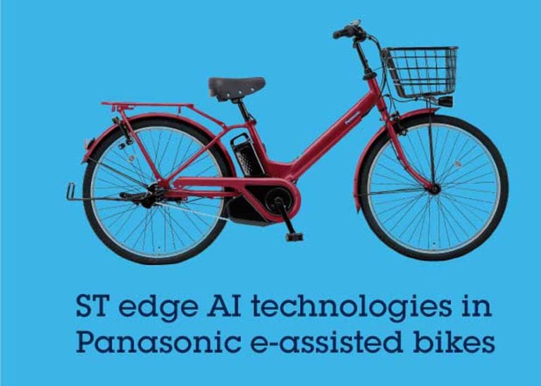 STMicroelectronics porta l’intelligenza artificiale nelle biciclette a pedalata assistita Panasonic Cycle Technology