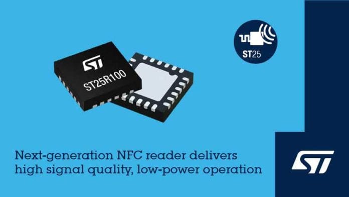 Nuovo lettore NFC ST25R100 di STMicroelectronics | Elettronica & Mercati