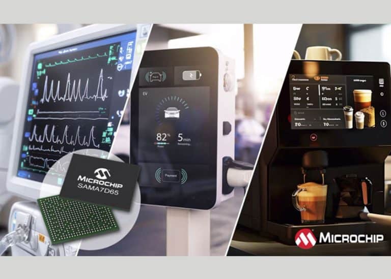 MPU SAMA7D65 di Microchip disponibile in System-in-Package e System-on-Chip con funzionalità grafiche e di connettività avanzate