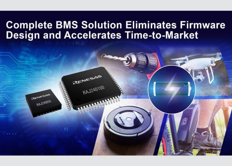 Renesas presenta una piattaforma completa per la gestione delle batterie agli ioni di litio con firmware pre-validato