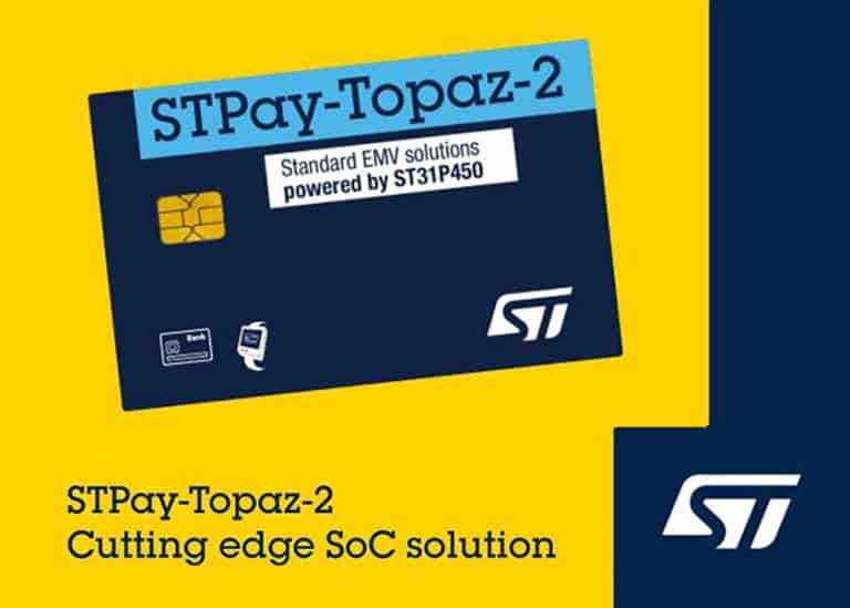 STMicroelectronics presenta la soluzione di pagamento contactless di nuova generazione STPay-Topaz-2