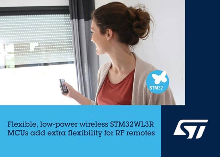 STMicroelectronics introduce nuovi microcontrollori wireless a risparmio energetico ottimizzati per i controlli remoti