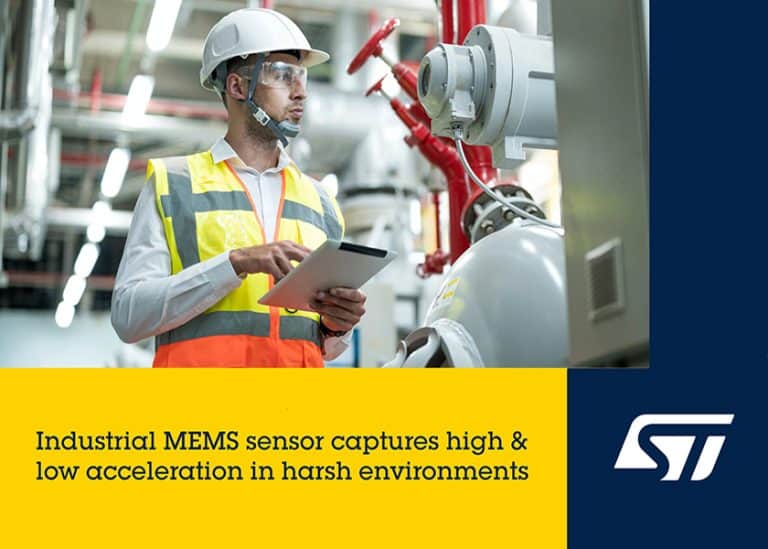 STMicroelectronics lancia ISM6HG256X, un minuscolo sensore di movimento tre in uno per applicazioni IoT industriali