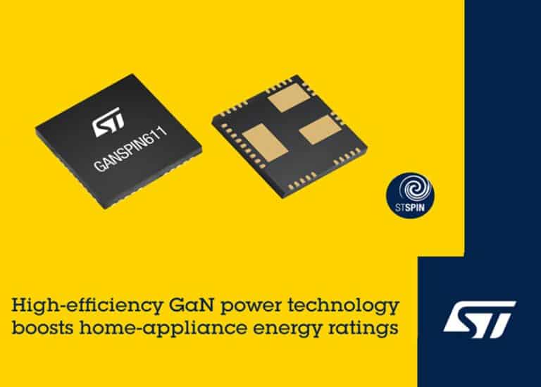 Dai caricabatterie al controllo degli elettrodomestici: la promessa della nuova piattaforma GaNSPIN di STMicroelectronics