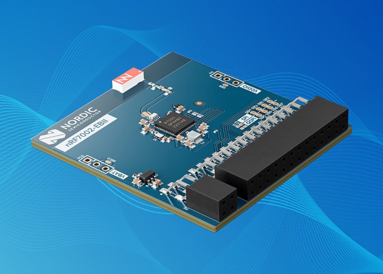 Nordic potenzia la serie nRF54L con la board nRF7002 EBII: Wi-Fi 6 per IoT a basso consumo