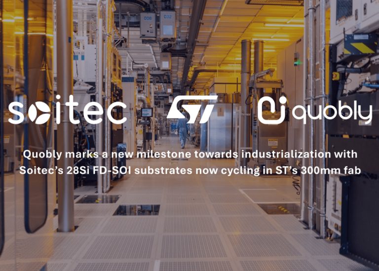 Quobly, STMicroelectronics e Soitec: wafer FD-SOI 28Si in fab a 300 mm per l’ecosistema quantistico europeo