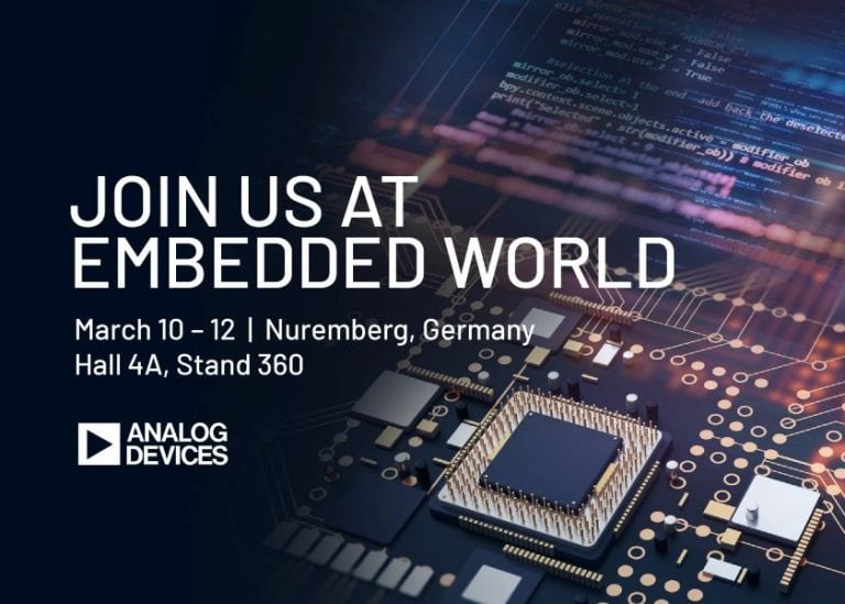 Analog Devices a Embedded World 2026: liberare l’Intelligenza Fisica