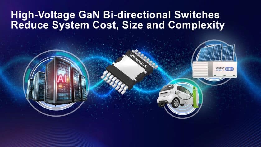 Renesas: GaN bidirezionale in classe 650 V