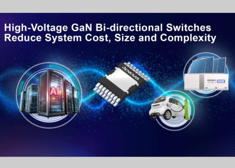 Renesas presenta il primo switch GaN bidirezionale in classe 650 V per inverter fotovoltaici e data center AI