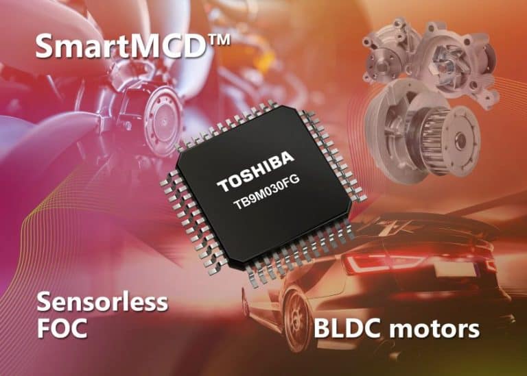 Toshiba inizia la distribuzione di campioni del nuovo SmartMCD per il controllo di motori BLDC trifase