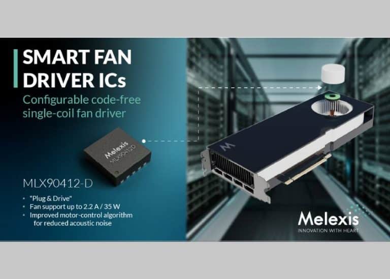 Melexis amplia la famiglia di driver per ventilatori a bobina singola senza codice per applicazioni GPU AI